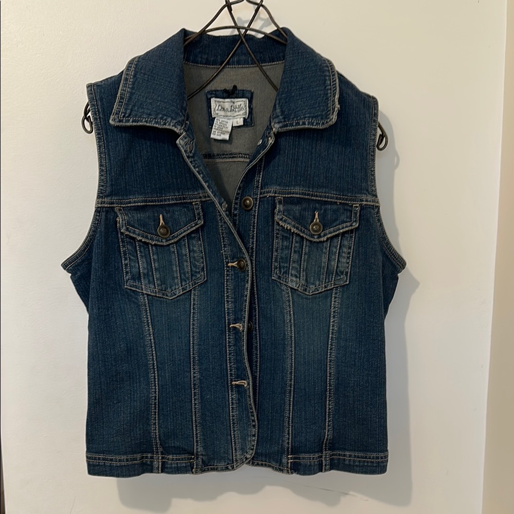 Denim Sleeveless Vest - Live a Little